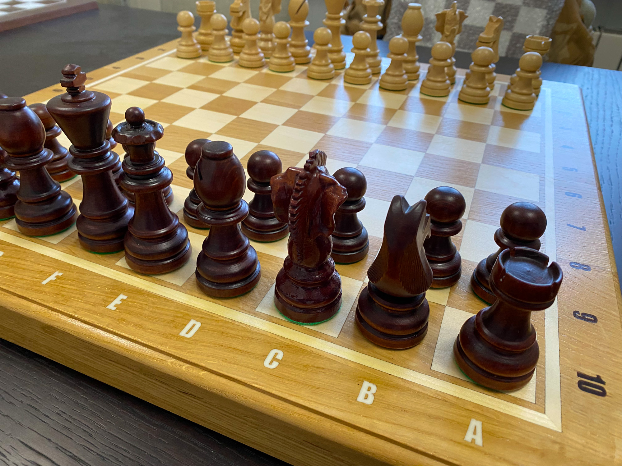 Big Chess Wooden Folding Chessboard Set 3