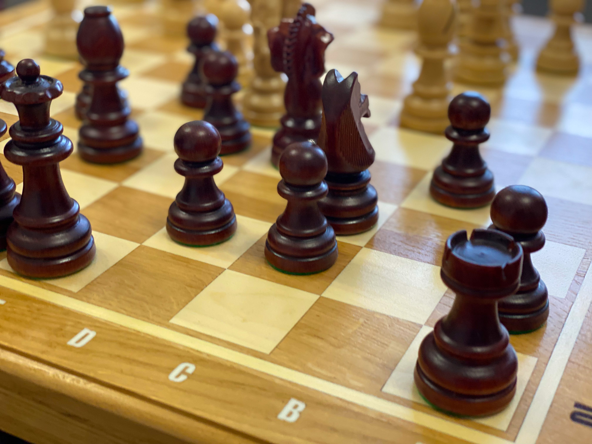 Big Chess Wooden Folding Chessboard Set 5