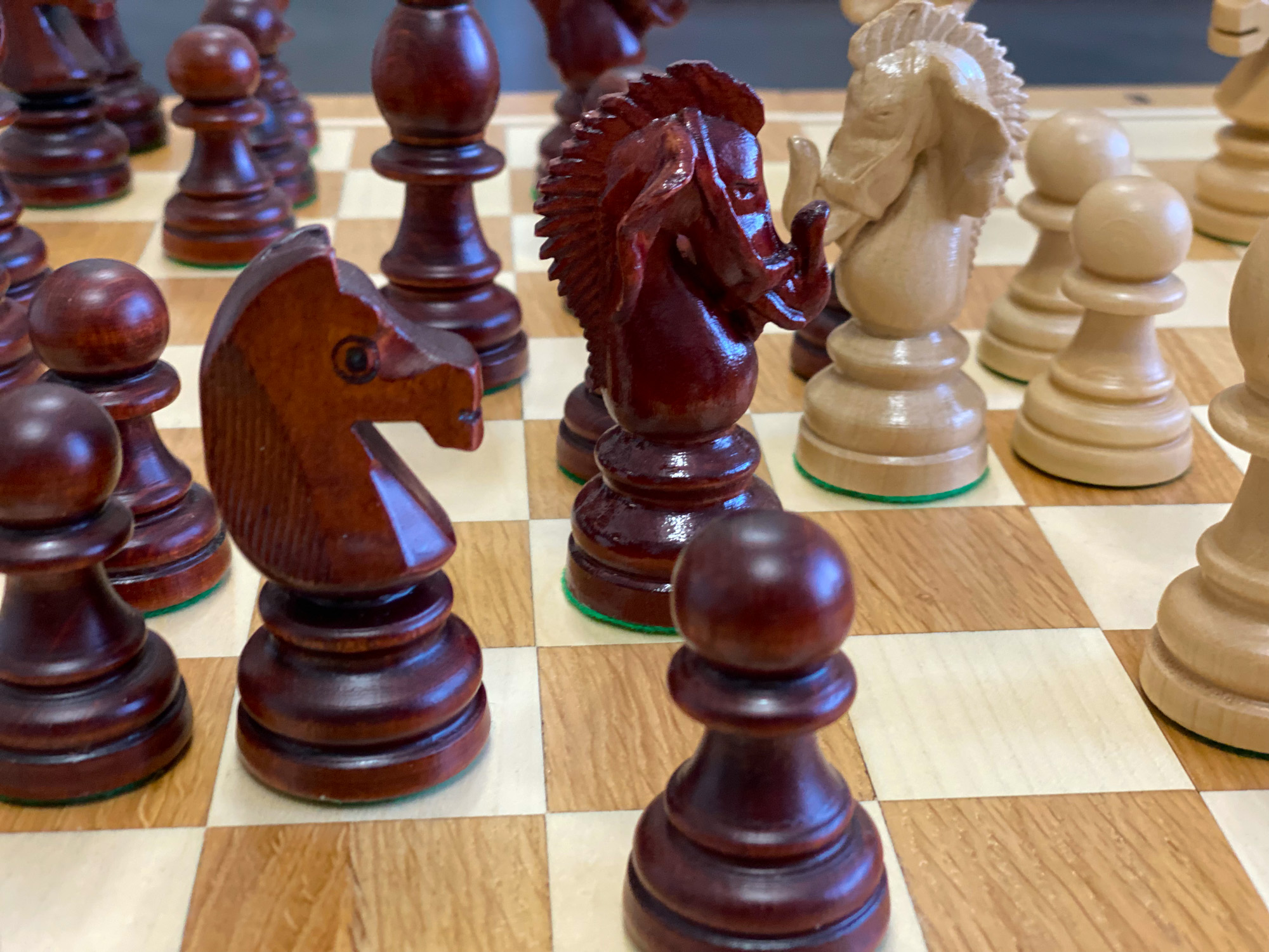 Big Chess Wooden Folding Chessboard Set 6