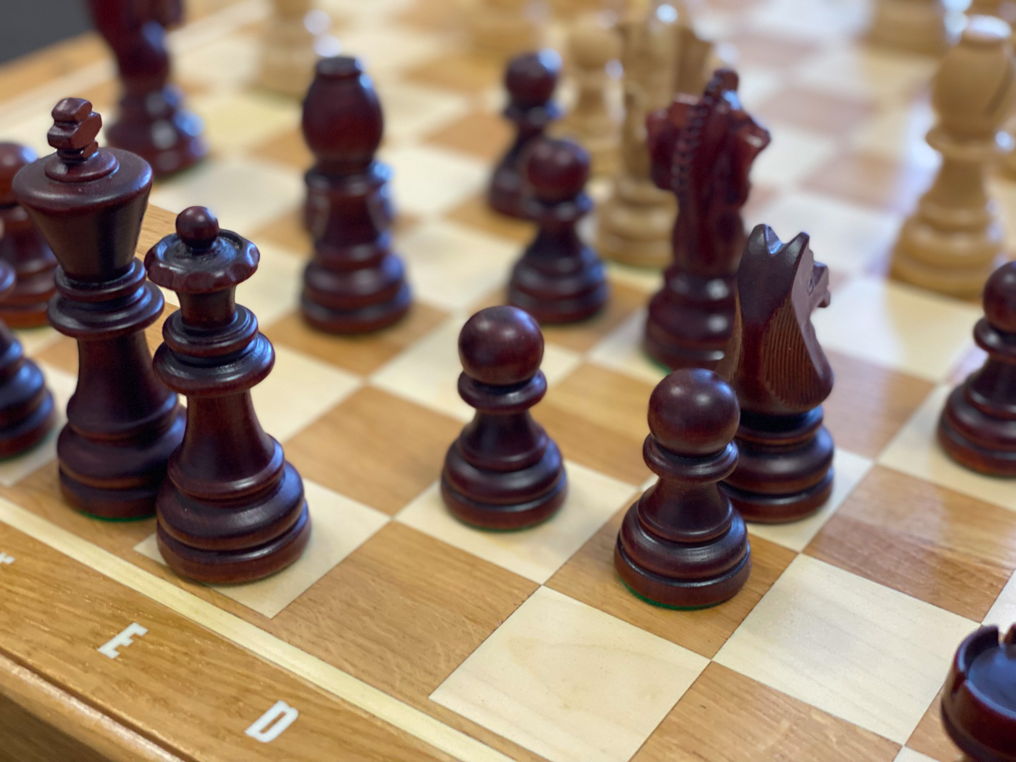 Big Chess Wooden Folding Chessboard Set 7